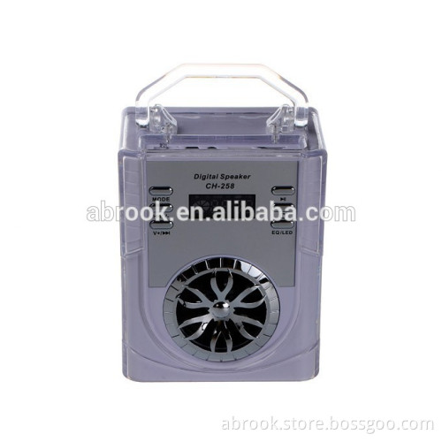 New arrival vally-type crystal led light speaker